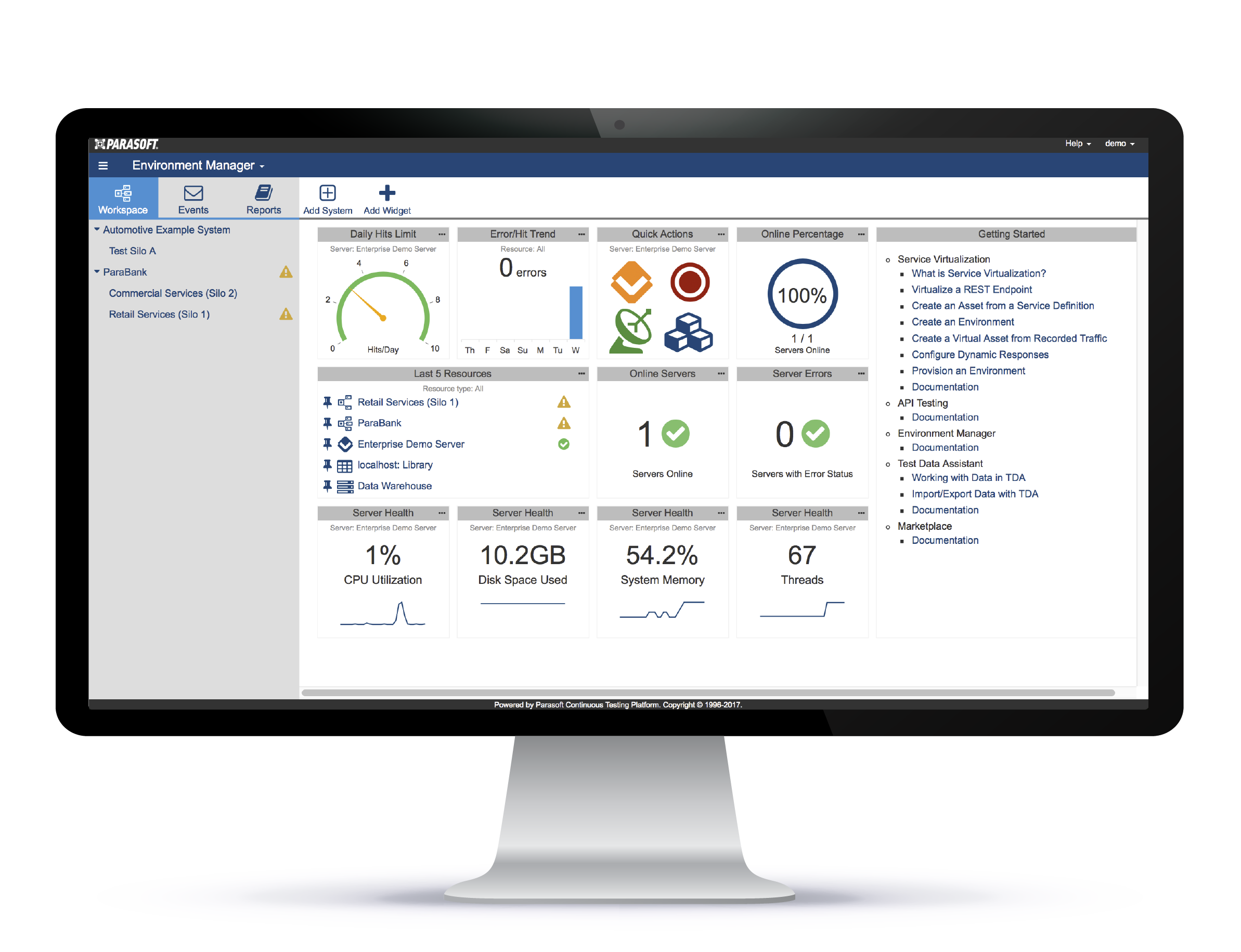 Parasoft Continuous Testing Platform